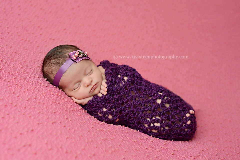 Purple Grape Newborn Baby Cocoon