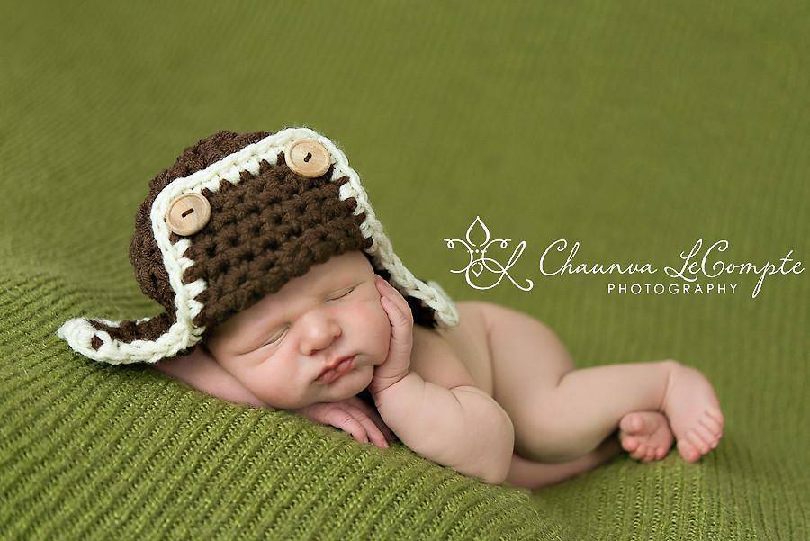 Newborn aviator hot sale hat