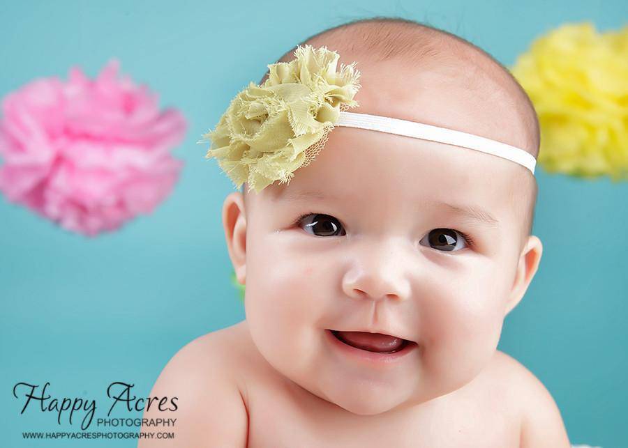 Chiffon flower hot sale headband