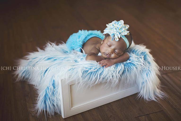 Faux fur best sale blanket newborn photography