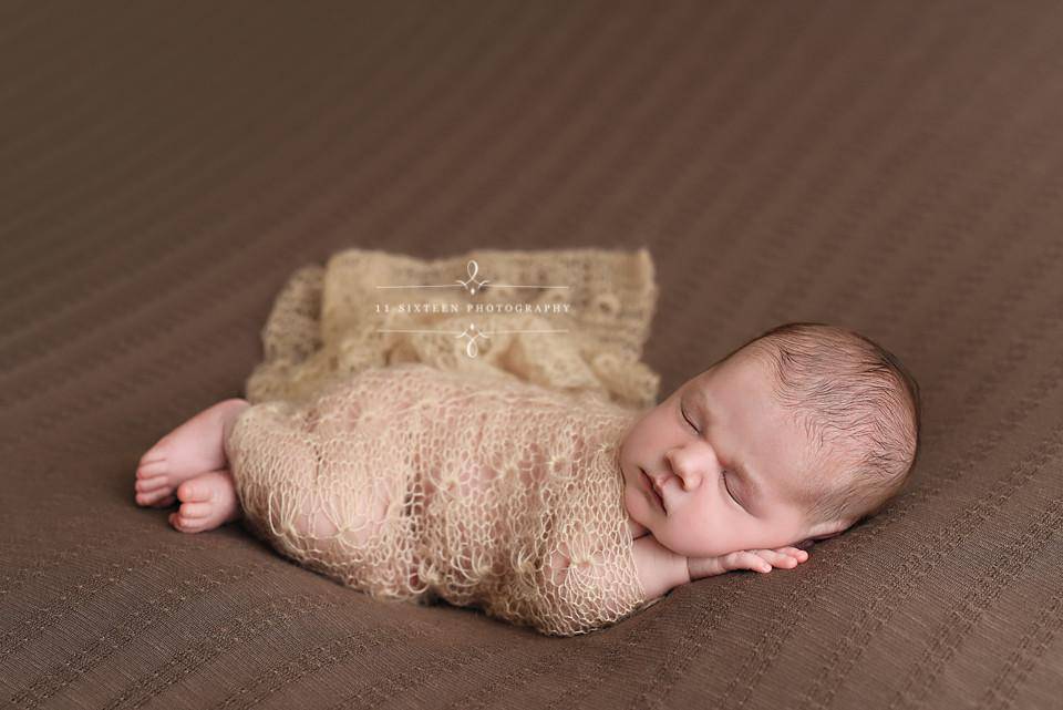 Beige Sunflower Mohair Knit Baby Wrap Beautiful Photo Props