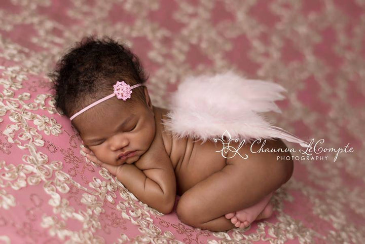 Light Pink Feather Angel Wings Newborn Baby Photo Prop