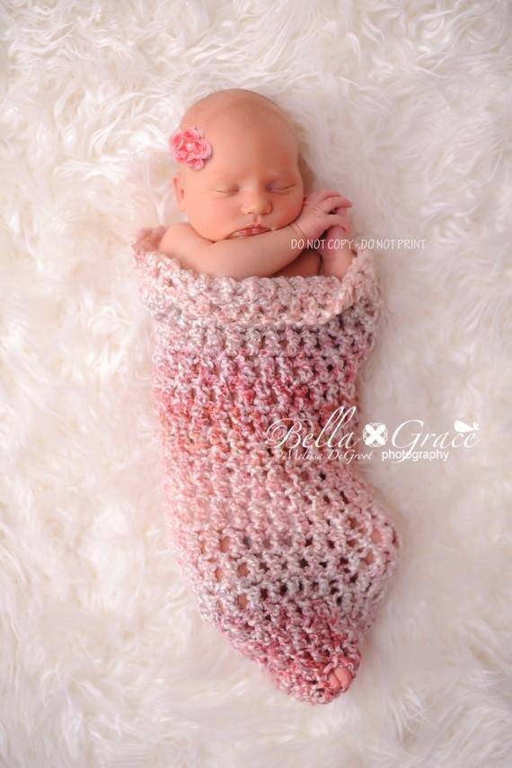 Newborn Parfait Pink Cocoon – Beautiful Photo Props
