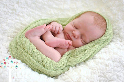 Celery Green Stretch Knit Wrap Newborn Photography - Beautiful Photo Props