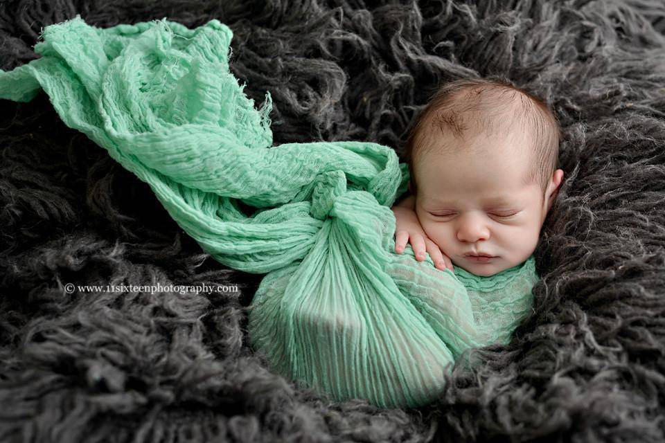 Ocean Blue Green Cheesecloth Baby Wrap Cheese Cloth Fabric - Beautiful Photo Props