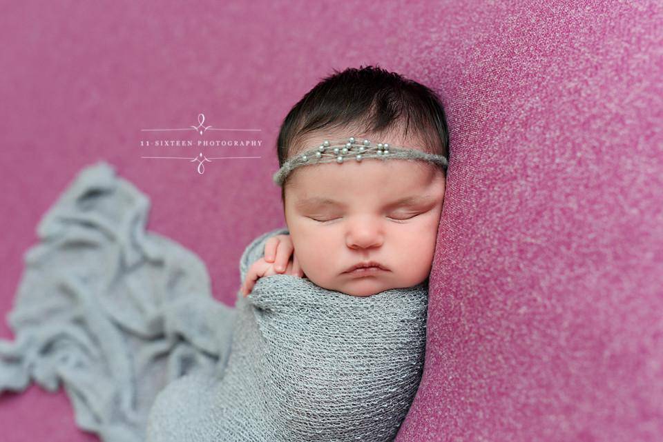 Light Gray Pearls Mohair Halo Tieback Headband - Beautiful Photo Props