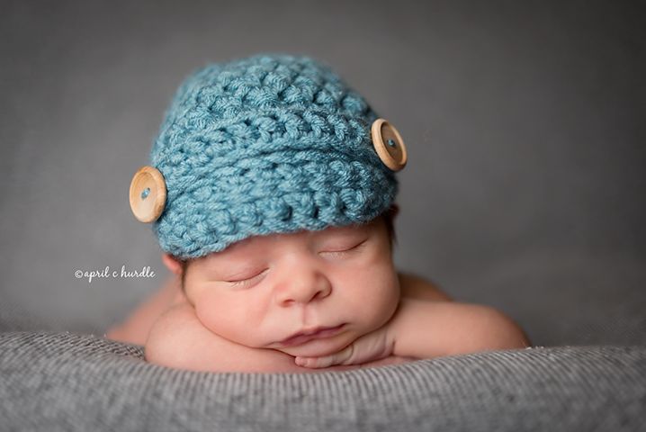Baby Blue Newborn Newsboy Hat – Beautiful Photo Props